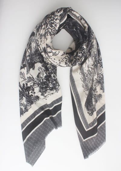 Zalana scarf - Accessories Junkie Amsterdam - Dames- Katoenen sjaal - Cosy chic - herfst/winter - medium dik - Zwart