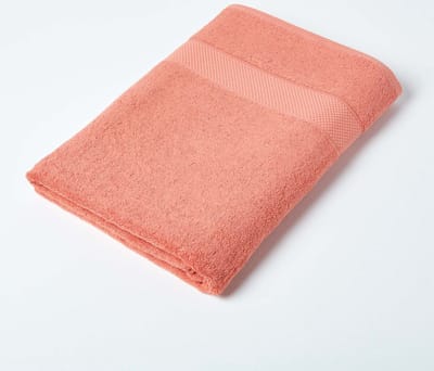Homescapes XXL Turkse katoenen oranje handdoek