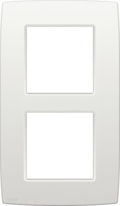 NIKO original 2-voudige afdekplaat centerafstand 60mm WIT