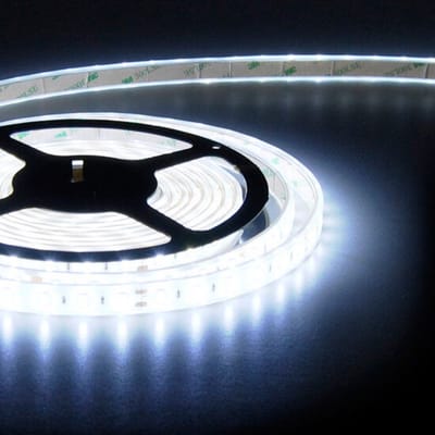 LED Strip 5050 060 leds/mtr IP67 PU CW 6000K 14.4W 12V PCB