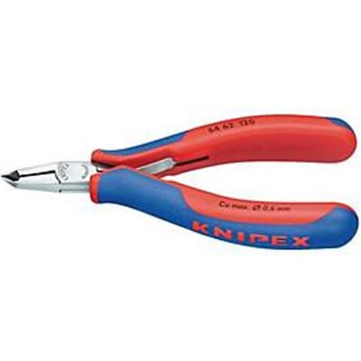 Knipex 64 62 120 Elektronica en fijnmechanica Schuine snijtang Met facet 120 mm