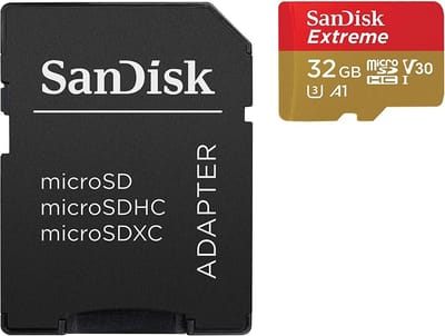 SanDisk Extreme microSDHC-kaart Retail 32 GB A1 Application Performance Class, v30 Video Speed Class