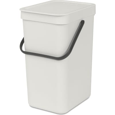 Brabantia Sort & Go Prullenbak - 12 liter - Light Grey