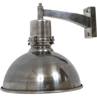 KS Verlichting Muurlamp Rochdale Antiek Zilver/Wit