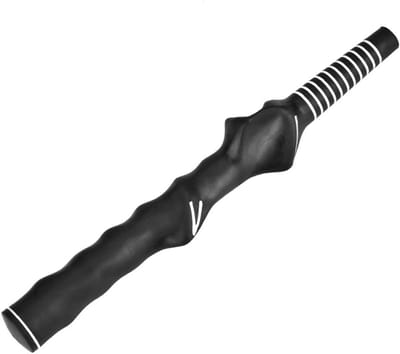SnelShoppen - Rubber Golf Grip Trainer - Ergonomische Grip Training Tool voor Rechtshandige Golfers - Zwart - Verbeter je Golf Techniek en Handpositie