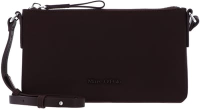 Marc O'Polo Leren schoudertas Fuana Crossbody Bag Dark Aubergine wijnrood
