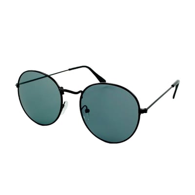 LOUD AND CLEAR® - Zonnebril - Ronde Zonnebril - Festival Bril - Retro - Heren - Dames - Zwart