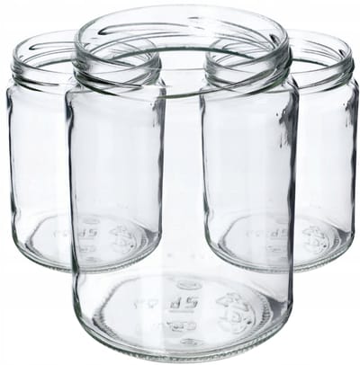 KADAX Pot 540 ml 500 ml potten Mason Jar Honing Komkommers Glas 16 stuks Fi82
