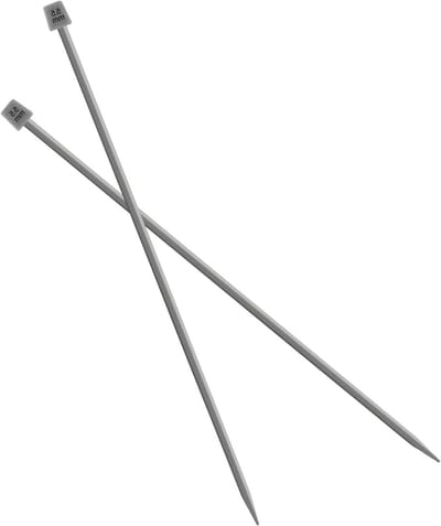 Set van 2 Lange Breinaalden van 35CM - Aluminium Breipennen voor Handgemaakt Weven en DIY Projecten (5.5MM)