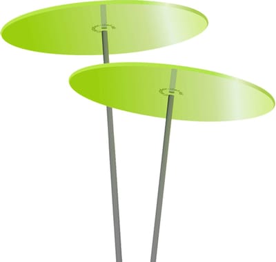 Zonnevangers Cazador Del Sol - tuin decoratie voor buiten - Groen Ø200mm x 175cm Set2