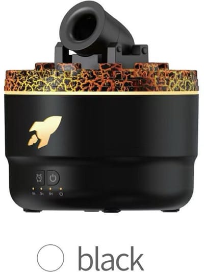 Aroma Diffuser Cannon – Unieke Mistuitstoot als Kanon – RGB Sfeerverlichting – Luchtbevochtiger & Aromatherapie – Zwart / Wit