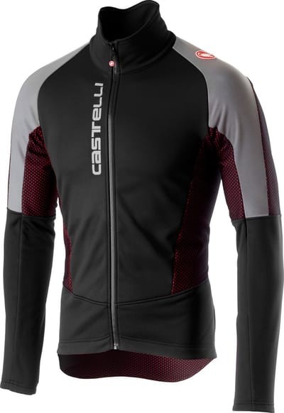 Castelli Fietsjack Heren Zwart Reflective / CA Mortirolo V Reflex Jacket Black - M