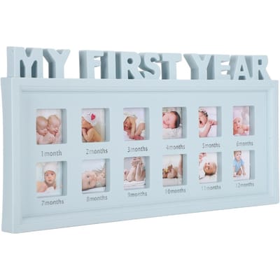 Fotolijst Nieuwgeboren Baby Foto Souvenir Mijn Eerste Jaar Herinnering Speciaal Cadeau voor Kamer Muur