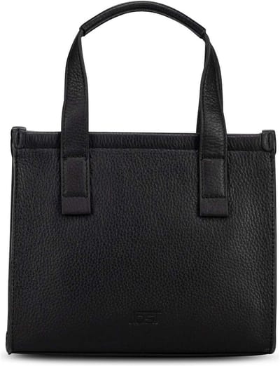 JOST Leren handtas schoudertas Vika Hand Bag Black zwart