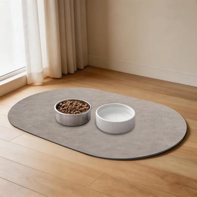 Honden- en kattenvoer mat, 50 x 35 cm, super absorberend, snel drogend, antislip, waterdichte onderlaag, ideaal voor huisdieren en voerbakken