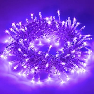 MUPOO Lichtsnoer Buiten en Binnen- IP44 20M 200LEDs Paars licht -Fairy Light-8 Modes-Kerstverlichting -Voor Kerstmis Feestverlichting Tuin