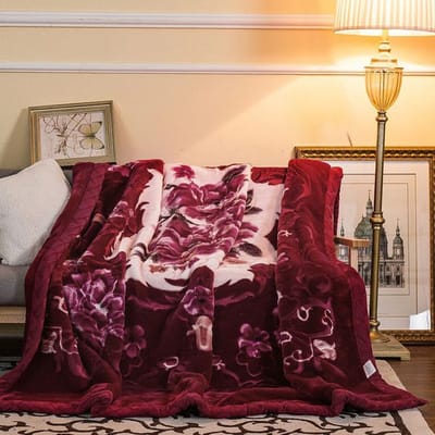 Dubbellaags Raschel Nerts Deken 4,5 kg Queen Size Kunstbont Verzwaard Pluizig Warm Plaid Super Zacht Lente Herfst Bed Deken 200X230CM(78X90Inch)