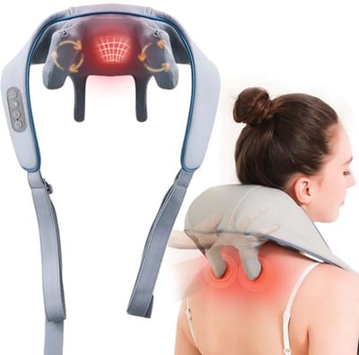 Nekmassage Apparaat - 4 in 1 - Massage Apparaat - Nek En Rug - Schouder - Beenmassage - Betere Bloedsomloop - Healing Hands Neck Massager - Draadloos - Zensoothe massage