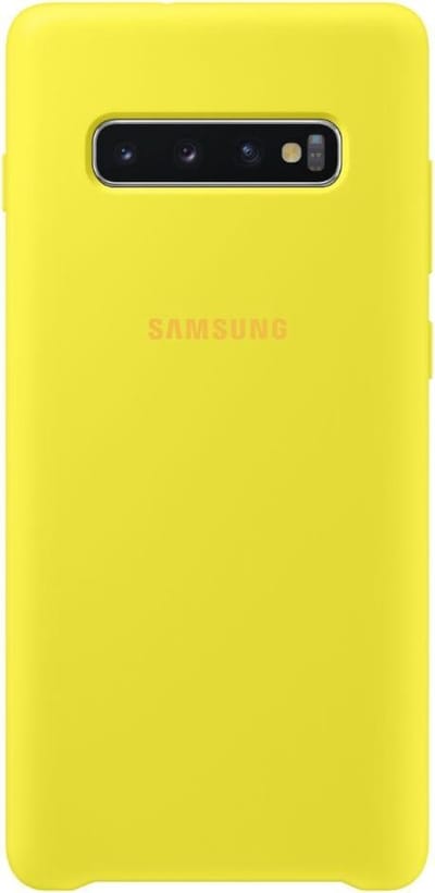 Samsung Silicone Cover - voor Samsung Galaxy S10 Plus - Geel