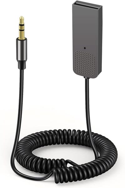 Bluetooth AUX Adapter - Draadloze Audio-ontvanger - Muziek Streamen Auto - Bluetooth 5.2 - 3.5mm Jack - Zwart