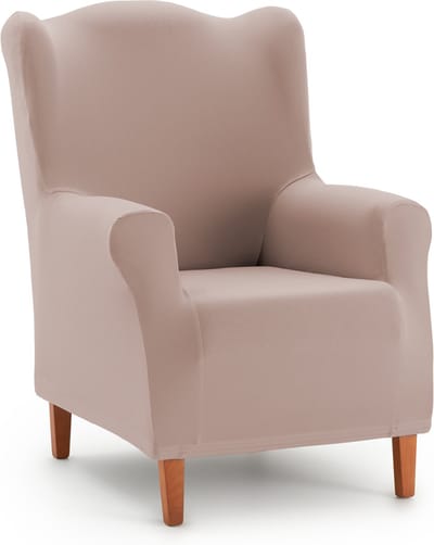 Belmarti® Oorfauteuil Hoes Anza 70cm tot 100cm breed - Linnen - zachte, luxe stretchstof vormt moeiteloos naar je fauteuil - Premium kwaliteit