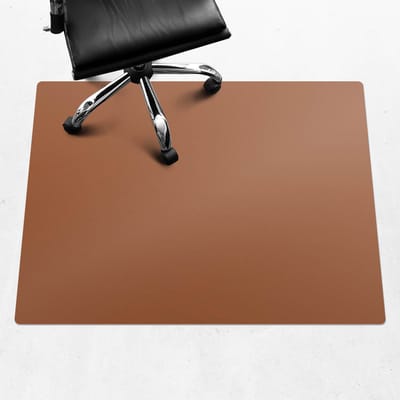 Wallfluent - Vloerbeschermer Retro Baksteen - 120x90 cm - Bruin Vloerbeschermer Bureaustoel Tapijt - Rechthoekig - Vloerbeschermer Tapijt-Stoel Mat-Werkplekdecoraties - Levendige en warme kleuren