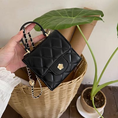 Zomer Mini Tas Dames Kleine Vierkante Tas Dragen Vrouwelijke Niche Diamant Ketting Crossbody Tas