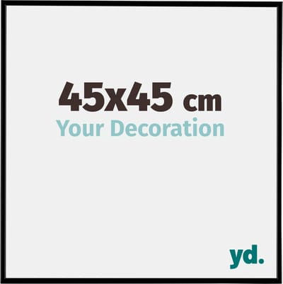 Your Decoration - Fotolijst 45x45 cm - Kunststof - Zwart Mat - Evry
