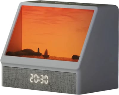 Wake-up Light Wekker – Zonsimulatie Slaaplamp met Witte Ruis, 12 Natuurlijke Geluiden, Dimbaar, Zonlichtwekker voor Volwassenen & Kinderen, Slaapkamerlamp