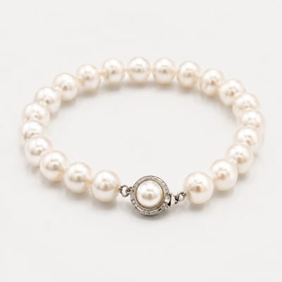 N3 Collecties Klassieke armband met witte Zoetwater Parels Voor Dames