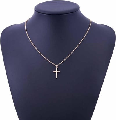 Ketting met kruisje goudkleur