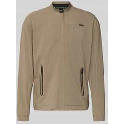 relaxed fit sweatjack in wafelstructuur model 'TERRACE'