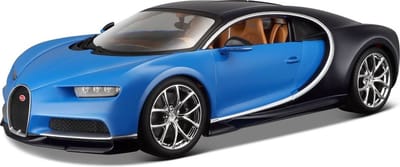 Modelauto - Bugatti Chiron - blauw - metaal - schaal 1:24 - speelgoedauto - schaalmodel