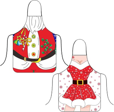 Luxe kerstschorten voor koppels met grappige ontwerpen, ideaal voor familiediners, BBQ en als kerstcadeau
