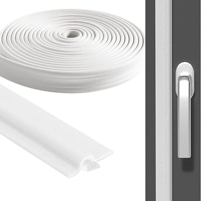 Zelfklevend tochtstrip voor deur en raam, geluidsisolatie en koudebescherming, 8 meter lengte.