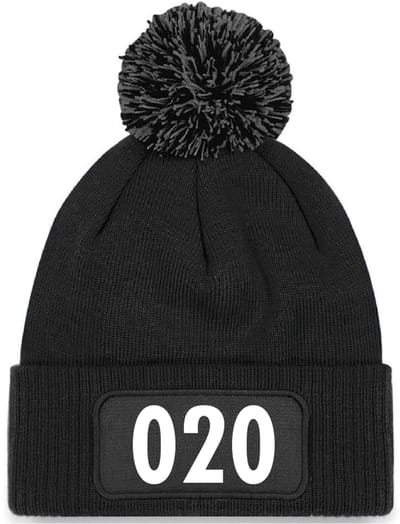 Wintermuts zwart met pompoen - 020 - soBAD. | Unisex | Skimuts | Muts | Kou | met grappige tekst | Winter | Beanie