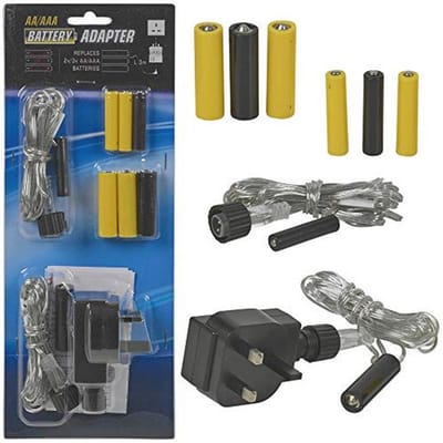 Batterij Adapter Oplader voor AA/AAA - Netvoeding Vervanger voor Elektronische Apparaten