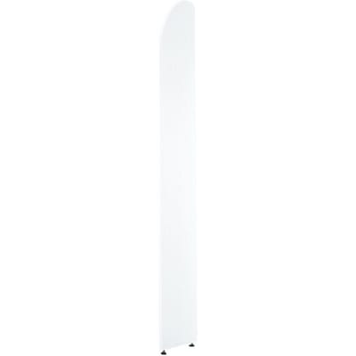 Open kast Dante®, zijwand, voor archiefrekken met achterwand, h 1900 mm, wit