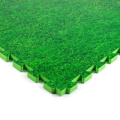 Rubbermagazijn - Eva foam speelmat - 100x100cm - Puzzelmat - Dikte 2cm - Gras