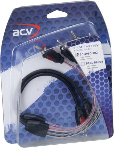 Symphony - Y-Kabel Mid Range 2x Male - 1x Female
