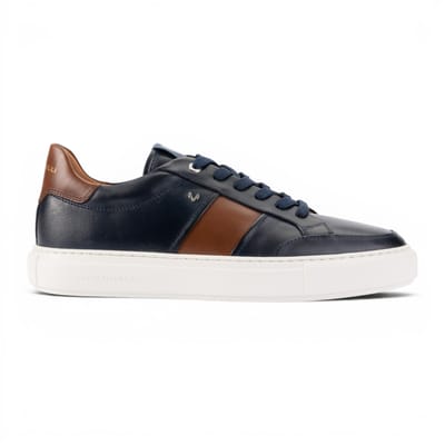 Martinelli Blauwe Leren Sneakers Schoenen voor mannen - Hastings