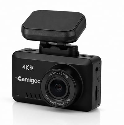 Camigoo® T8 Pro - Dashcam - Dashcam Voor Auto - Ultra 4K - Voorcamera - WiFi & GPS - SONY Sensor Nachtzicht - G Sensor - Loop Opname - Parkeermonitor - Bewegingsdetectie - Magnetische aansluiting - 64GB micro SD Kaart U3 - NL Handleiding+Systeem