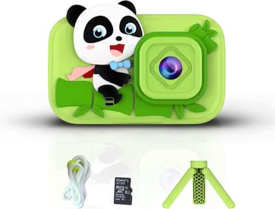 Vlog Camera Kinderen van Finn Brands | Kindercamera | 32GB MicroSD Kaart | Statief | 48MP | Dubbele camera | Selfiemodus | Digitale Kindercamera