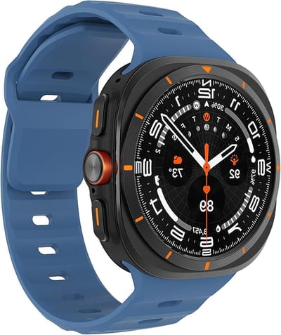 Sportieve Silicone Armband voor Samsung Galaxy Watch Ultra 47mm - Waterdichte Horlogeband voor Mannen en Vrouwen, Comfortabele en Duurzame Accessoires