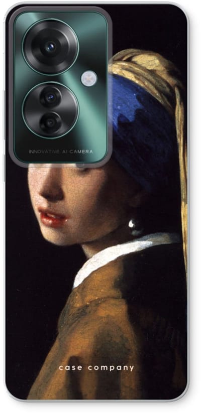 Case Company® - Hoesje geschikt voor Oppo Reno 11 F hoesje - The Pearl Earring - Soft Cover Telefoonhoesje - Bescherming aan alle Kanten en Schermrand