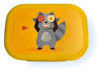 Lunchbox met clip Otter - 500ml - Broodtrommel met Kindveilige sluiting - Lunchbox voor kinderen - BPA-vrije Lunchtrommel - Groen