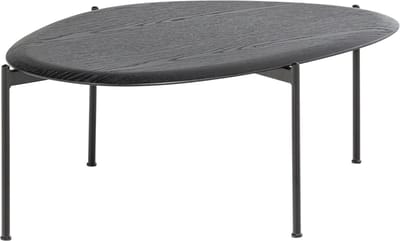 WOOOD Kota Salontafel - MDF/Fineer - Zwart - 36x92x68