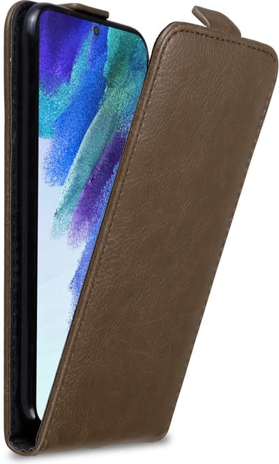 Cadorabo Hoesje geschikt voor Samsung Galaxy S22 in KOFFIE BRUIN - Beschermhoes in flip design Case Cover met magnetische sluiting