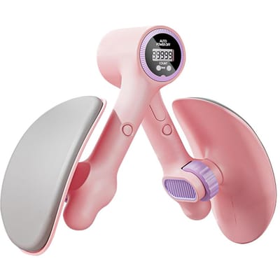 Bekkenbodemspiertrainer Bekkenbodemversterker Antislip Ergonomische Dijbeenspier Trainer 360 Graden Draaibaar voor Thuis Workout white