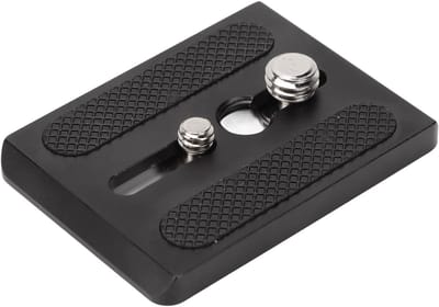 Universele Quick Release Plate voor Statief met 1/4 Inch en 3/8 Inch Schroeven, Geschikt voor Diverse Statiefmodellen en Professioneel Gebruik